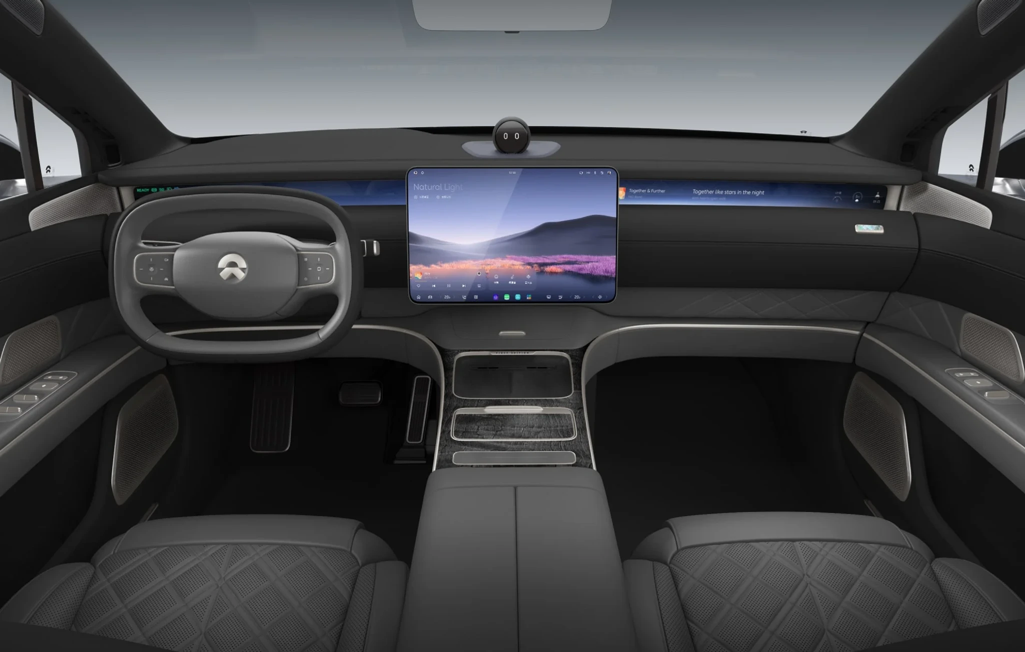 Logo on colored background